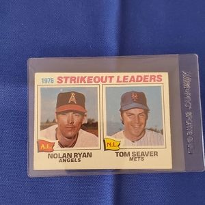 1976 Seaver, Ryan Strikeout Leaders Topps Card